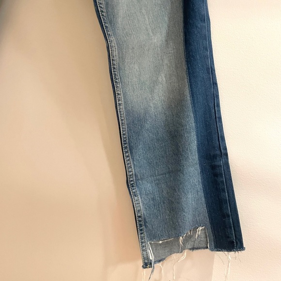 Cool Two-Toned Zara Straight Fit Jeans - Picture 2 of 5